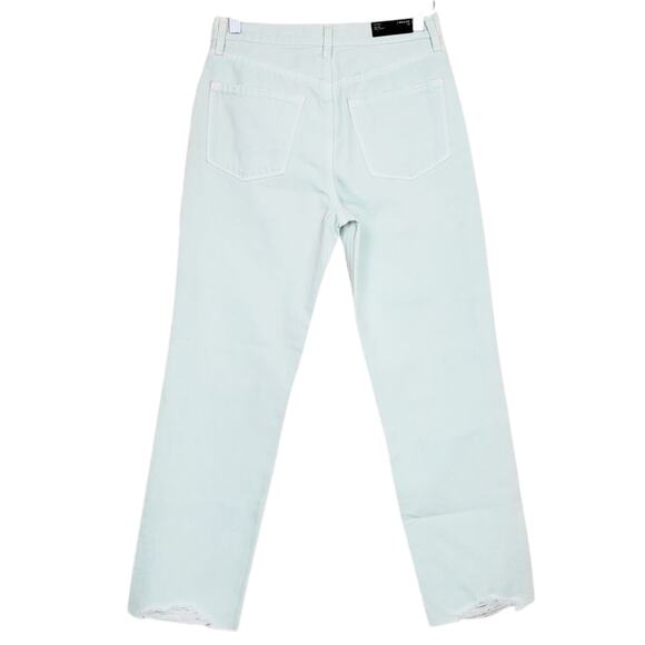 J Brand Wynne High Rise Cropped Straight Jeans 26 NWT Green Spearmint Distressed - Picture 8 of 12